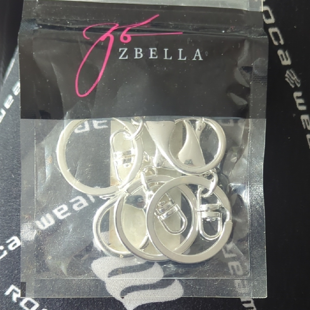 Zbella Silver Keychain Rings